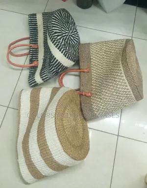 Baskets for Shopping With Leathered Handles