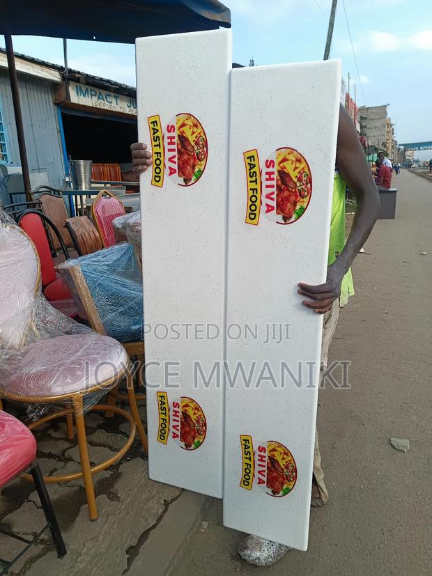 Wall Mounting Marble Tops for Fast Food Shops. - main view