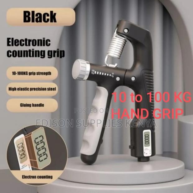 10 to 100kgs Hand Grips Counts Exercise Grip Forearm Trainer