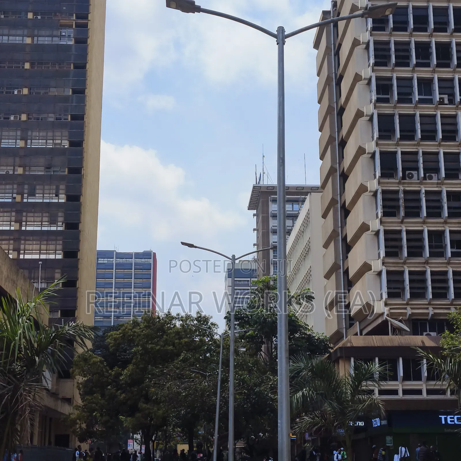 Street Light Poles - CCTV Flood Light Outdoor Steel Poles
