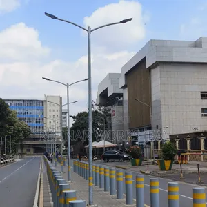 Street Light Poles - CCTV Flood Light Outdoor Steel Poles