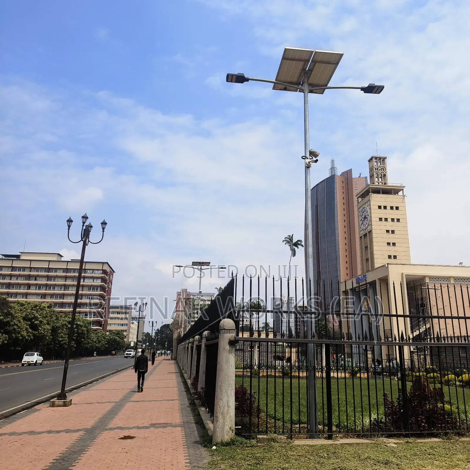 Street Light Poles - CCTV Flood Light Outdoor Steel Poles