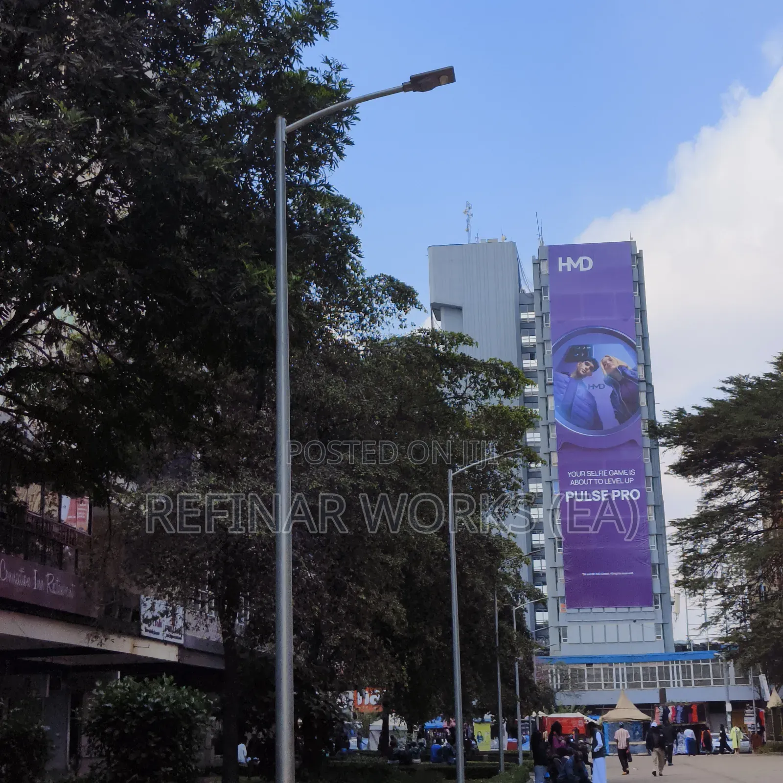 Street Light Poles - CCTV Flood Light Outdoor Steel Poles