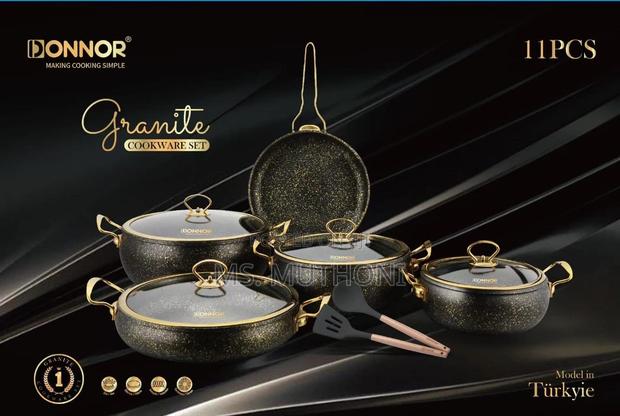 High Quality HEAVY ELEGANT 11pcs Donnor Granite Pots - thumbnail 3