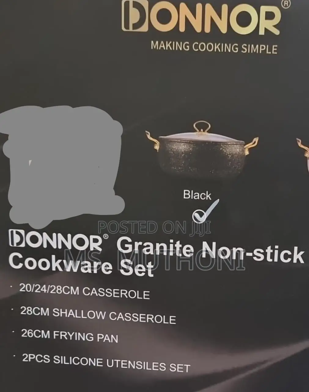 High Quality HEAVY ELEGANT 11pcs Donnor Granite Pots