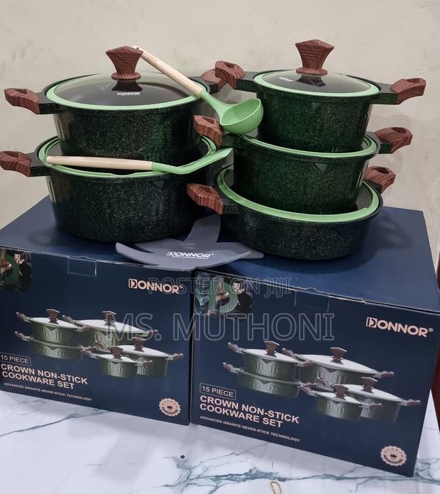 High Quality HEAVY GAUGE 15pcs Donor Crown Cooking Pots