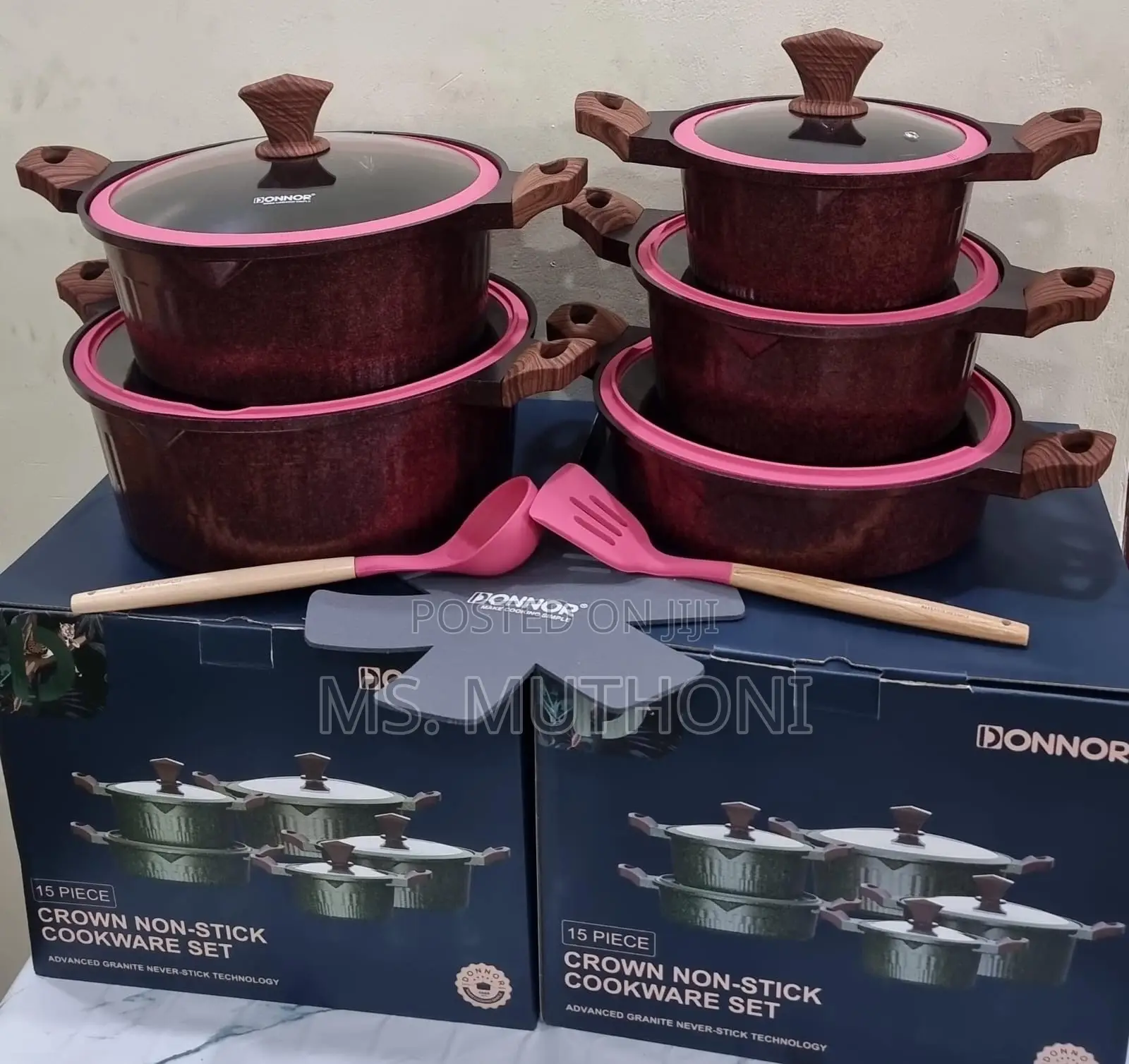 15 PCS High Quality Heavy Donnor Crown Cook/Serve Pots