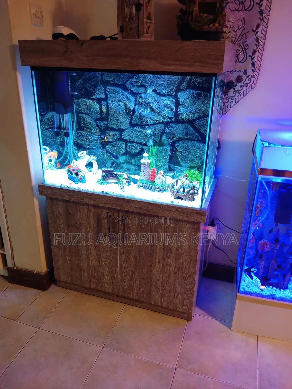 Aquarium With Fish and Full Deco