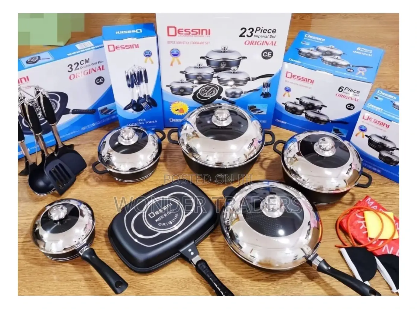 23pc Black Dessini Cookware Nonstick*