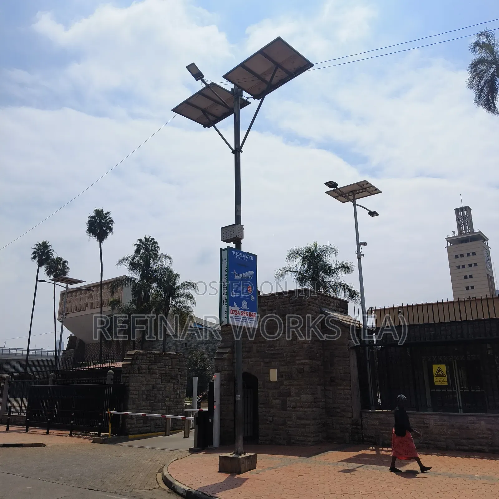 5M - 12M Hot-Dip Galvanized Steel Outdoor Street Light Poles