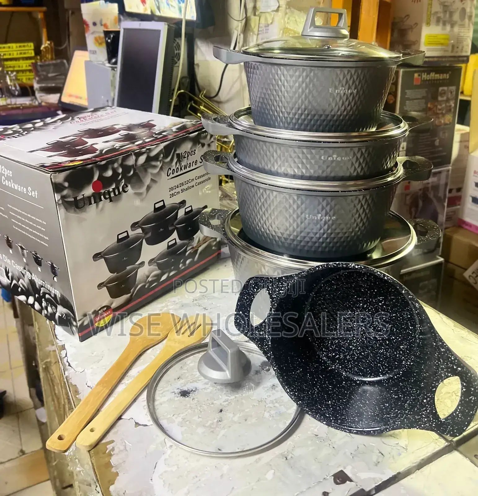 Unique Heavy Granite Coated Non-stick Cookware Set...