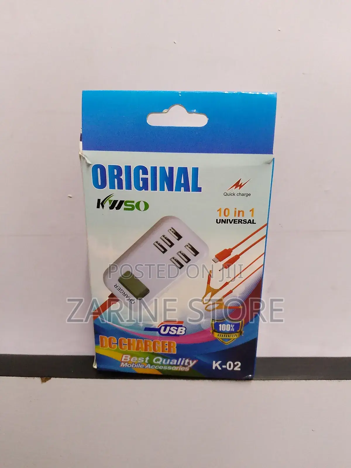 DC Charger 10 in 1 Input 12-24v Output 3800mah