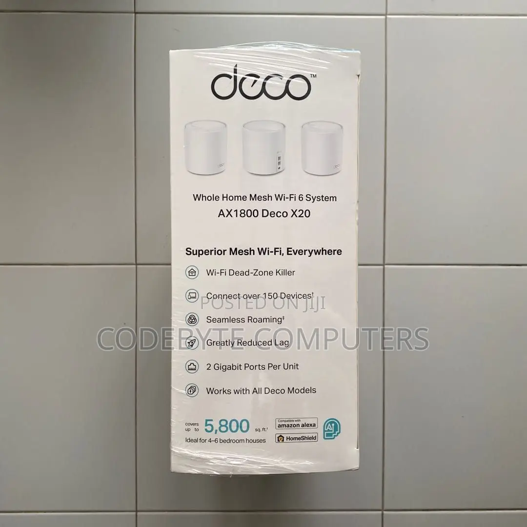 Tp-link Deco X20 Ax1800 Whole Mesh Wi-fi 6 System (Deco X20)