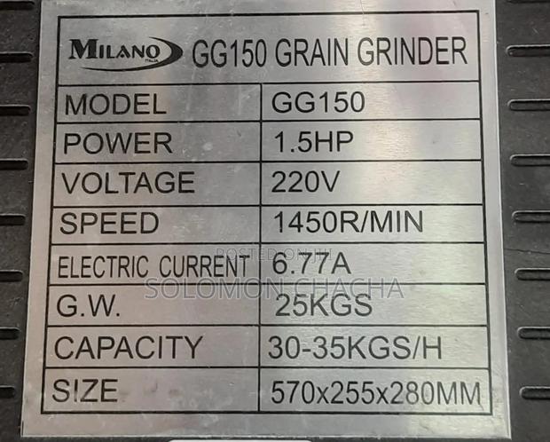 Milano Italia GG150 Grain Grinder Capacity 30-35kgs/Hr - thumbnail 3