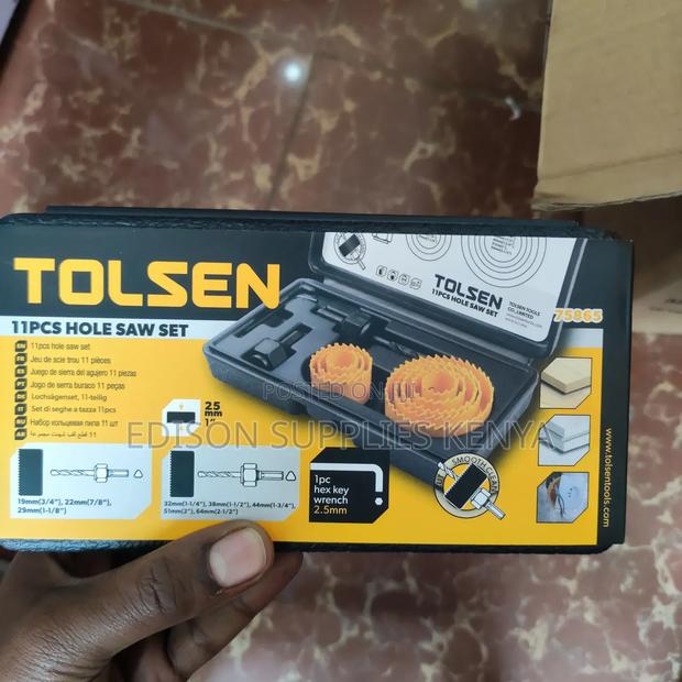 Hole Saws Set Tolsen 11pcs Hole Saw Set 19mm-64mm - thumbnail 4