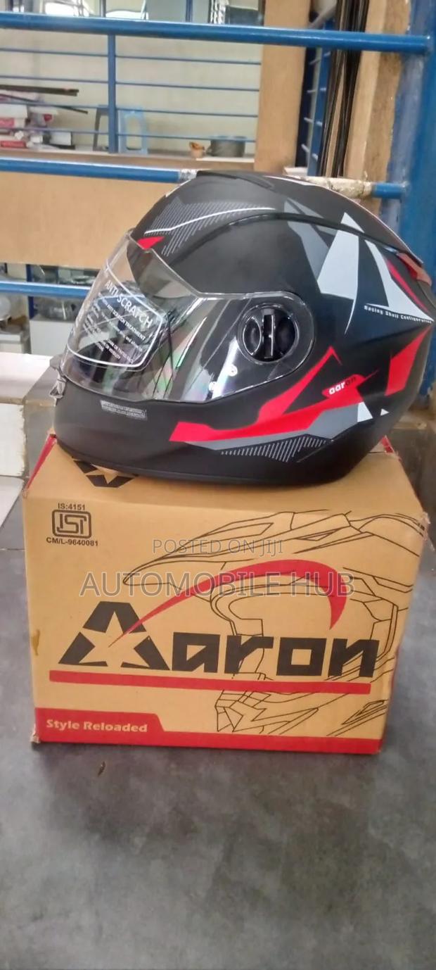 Motorbike Helmet Aaron Original Red Black - thumbnail 3