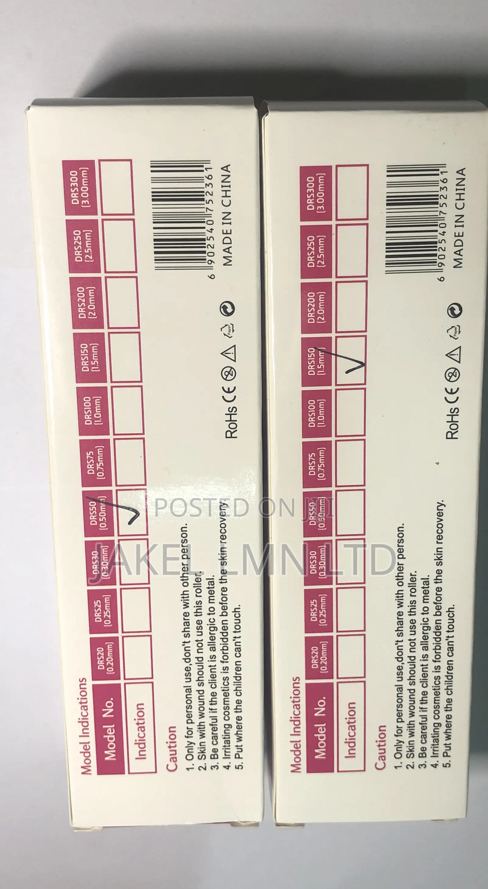 0.5mm + 1.5mm Derma Roller System, 540 Needles