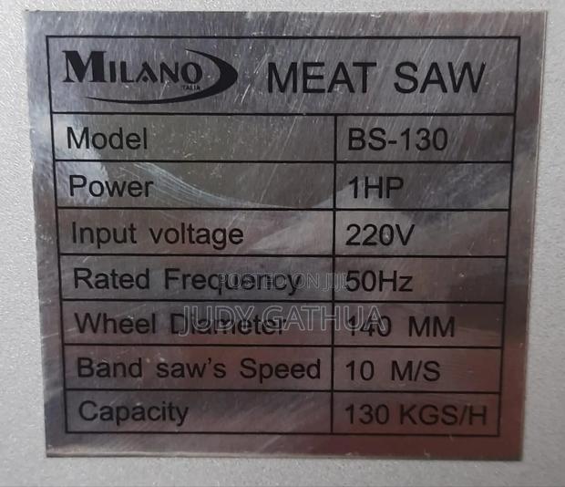 Milano Bone Saw 130kgm/Hr - thumbnail 2