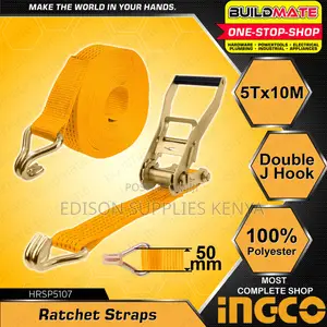 Ratchet Straps Ingco 2'' By 10 Metres Ratchet Tie Down Cargo