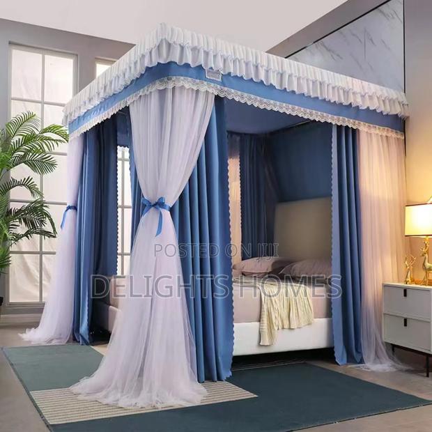 Heavy Duty 4 Stand Decorative Mosquito Net/Bed Curtain - main view