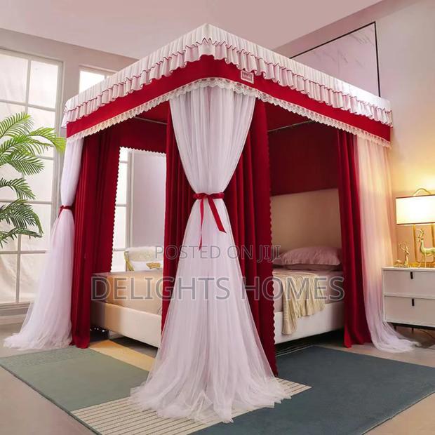 Heavy Duty 4 Stand Decorative Mosquito Net/Bed Curtain - thumbnail 3