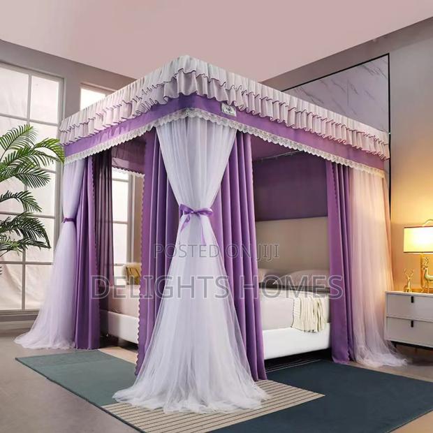 Heavy Duty 4 Stand Decorative Mosquito Net/Bed Curtain - thumbnail 4