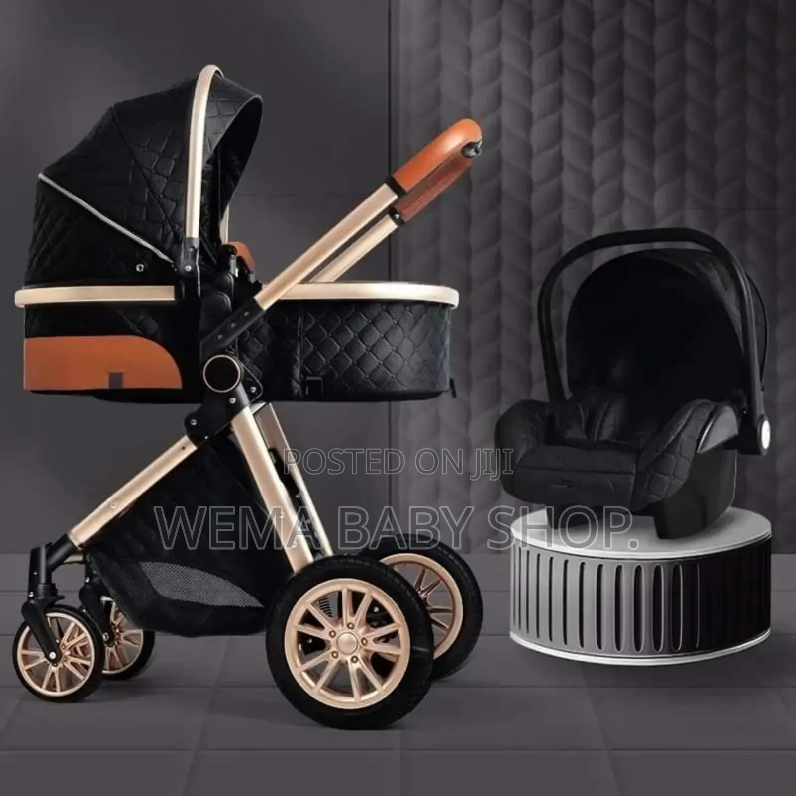 Portable Baby Stroller With Bassinet/Carry Cot