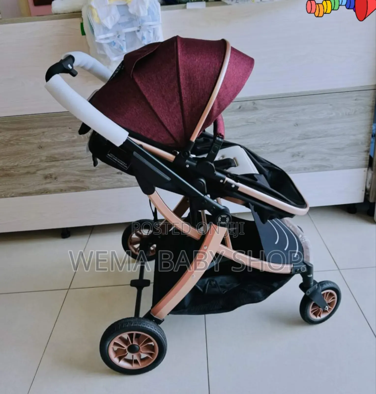 Reversible Baby Stroller With Bassinet