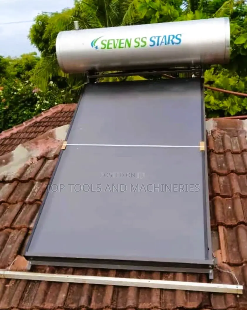 Seven SS 200 LTRS Flat Panel Pressurized Solar Water Heater