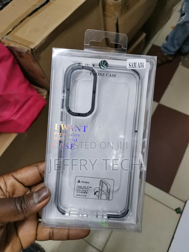 Clear Creative Case Compatible With Samsung Galaxy A34 - main view