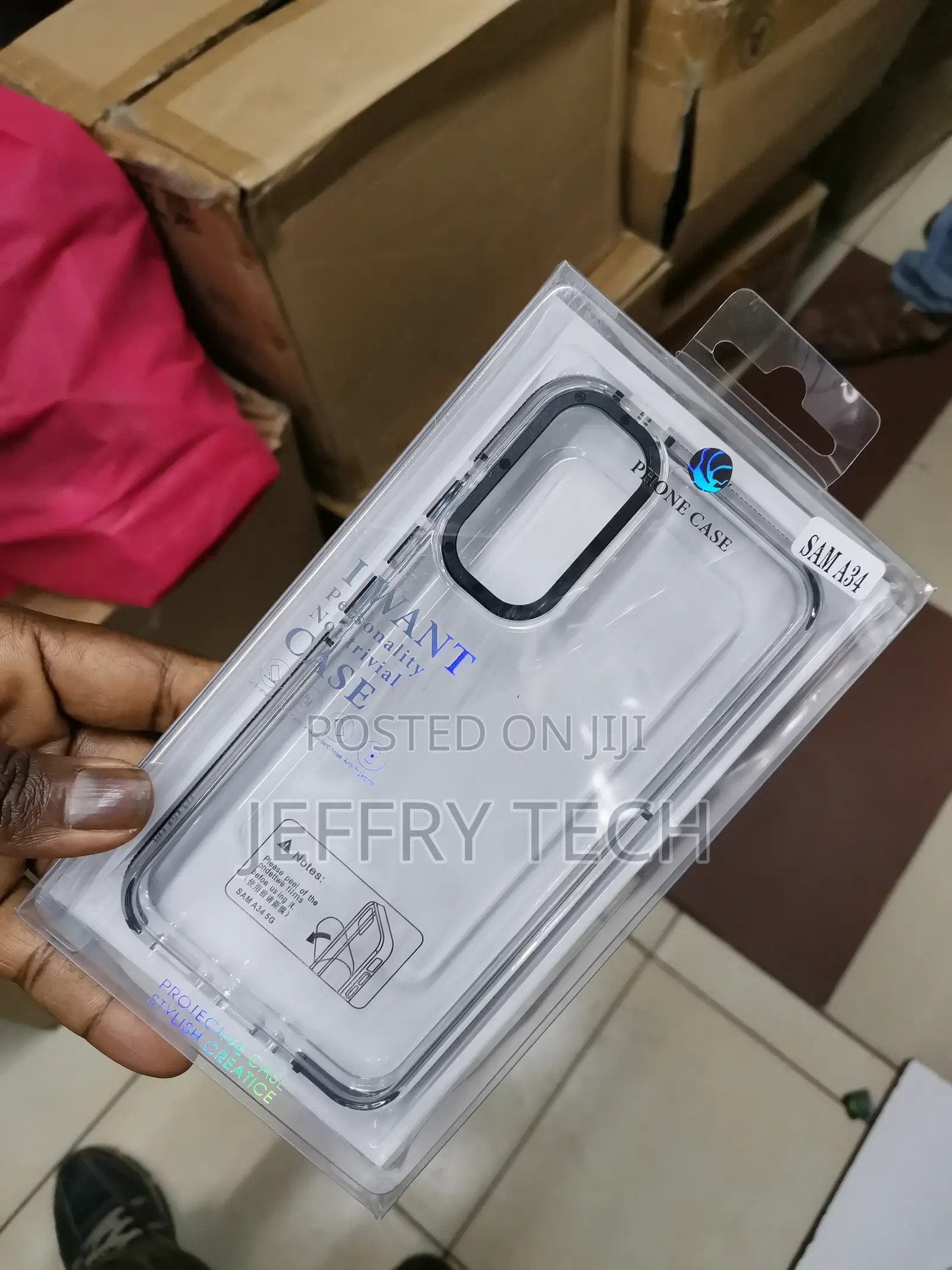Clear Creative Case Compatible With Samsung Galaxy A34