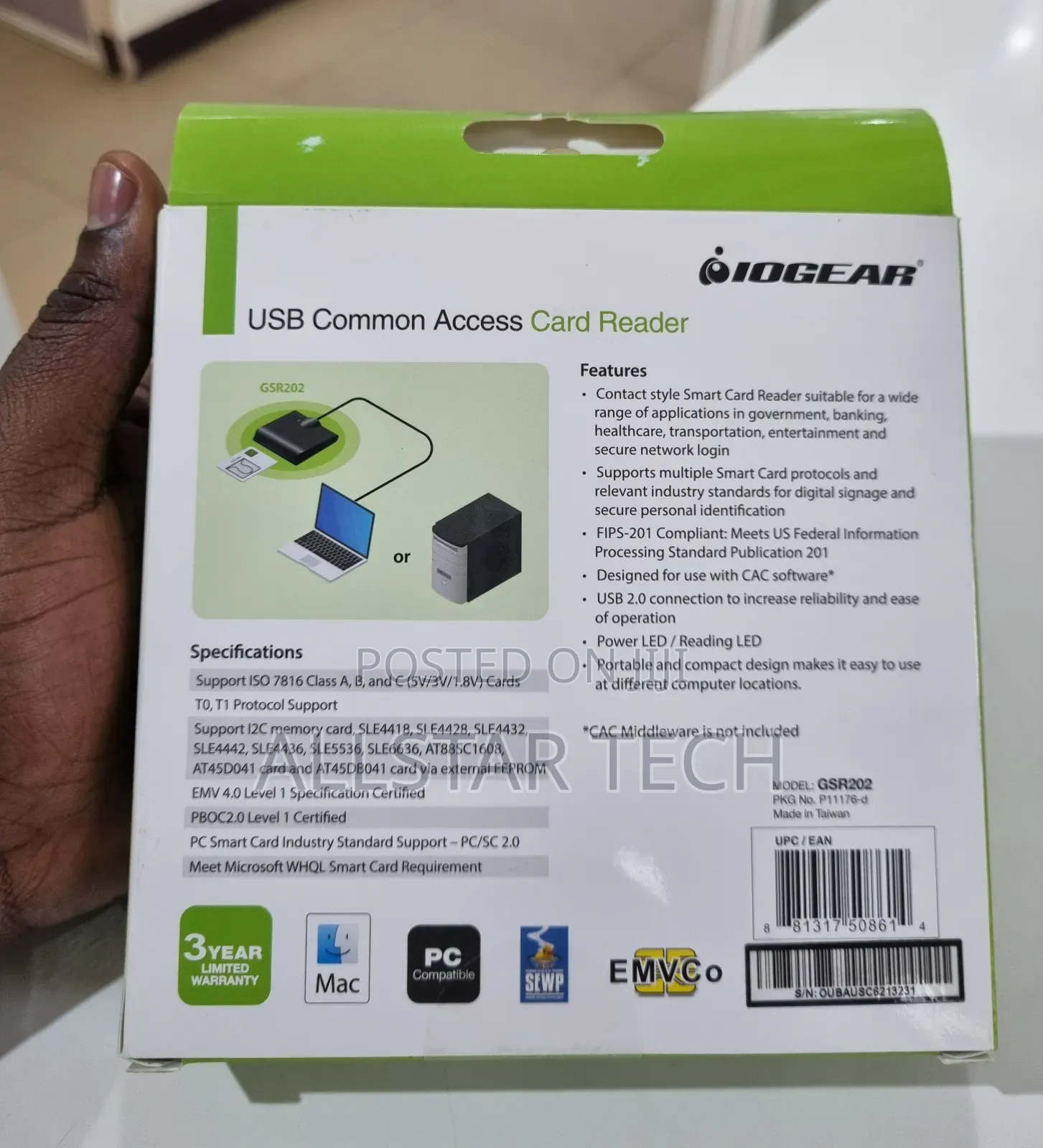 USB Common Access Card Reader