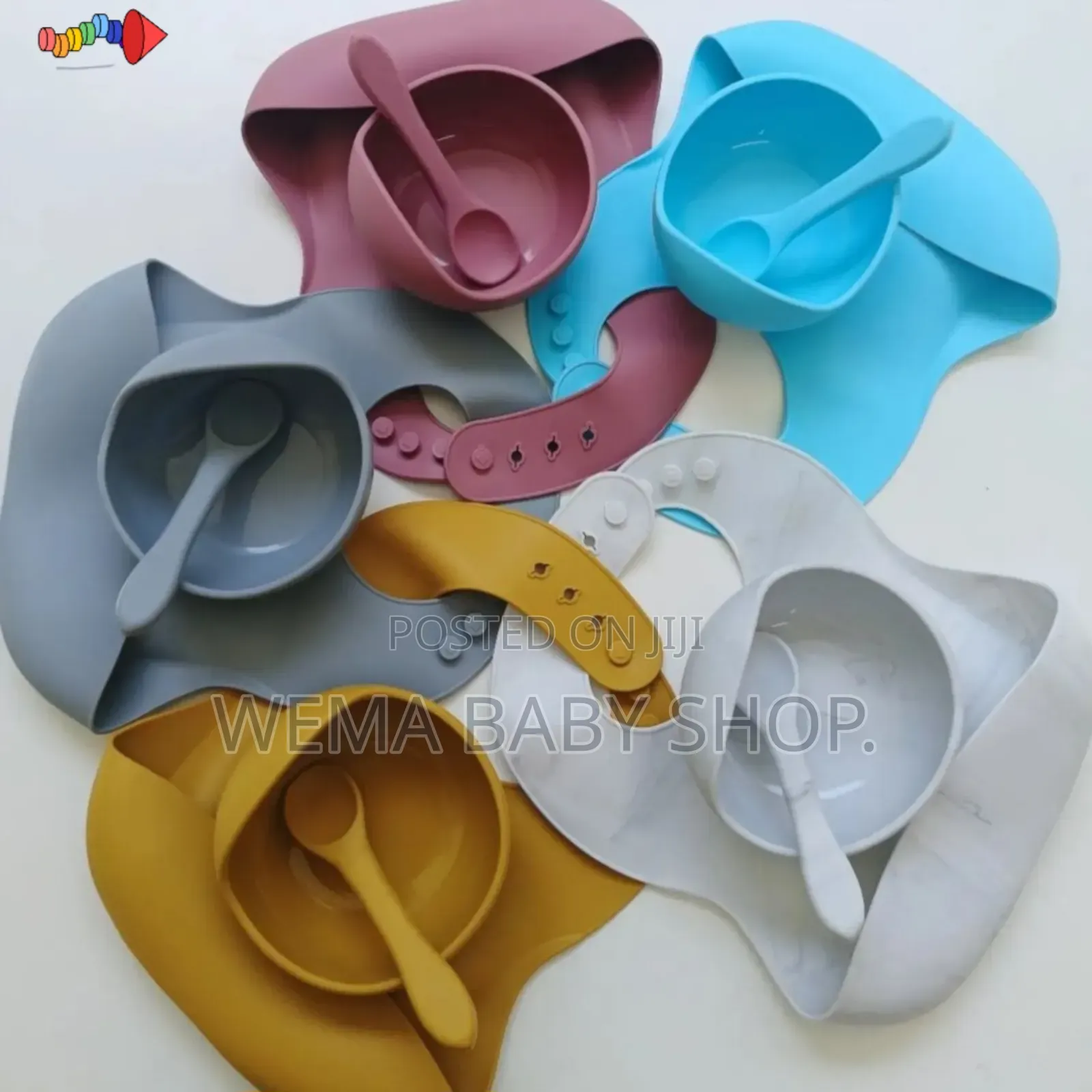 3pc Silicone Weaning Set (Bowl/Spoon/Bib)