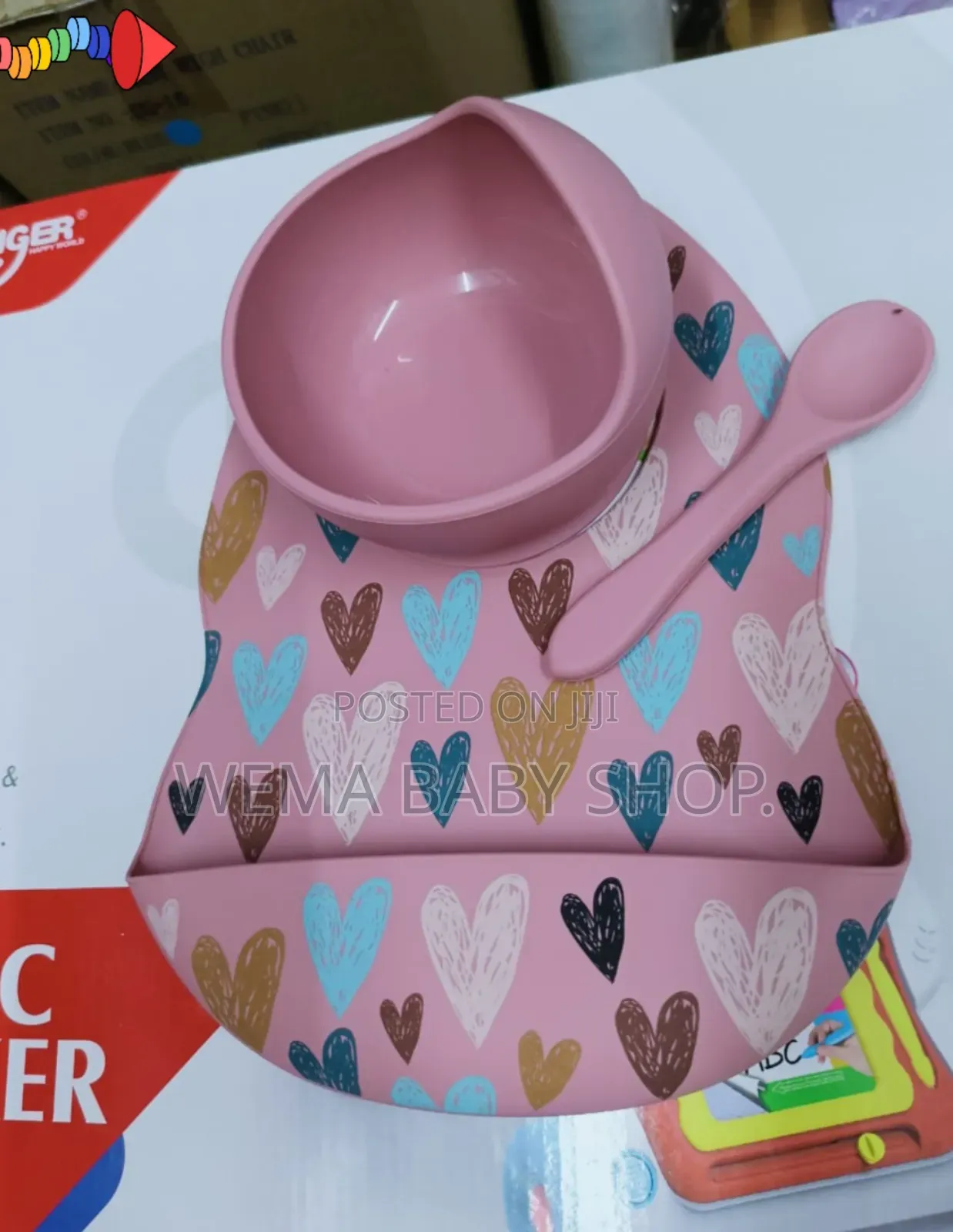 3pc Silicone Weaning Set (Bowl/Spoon/Bib)