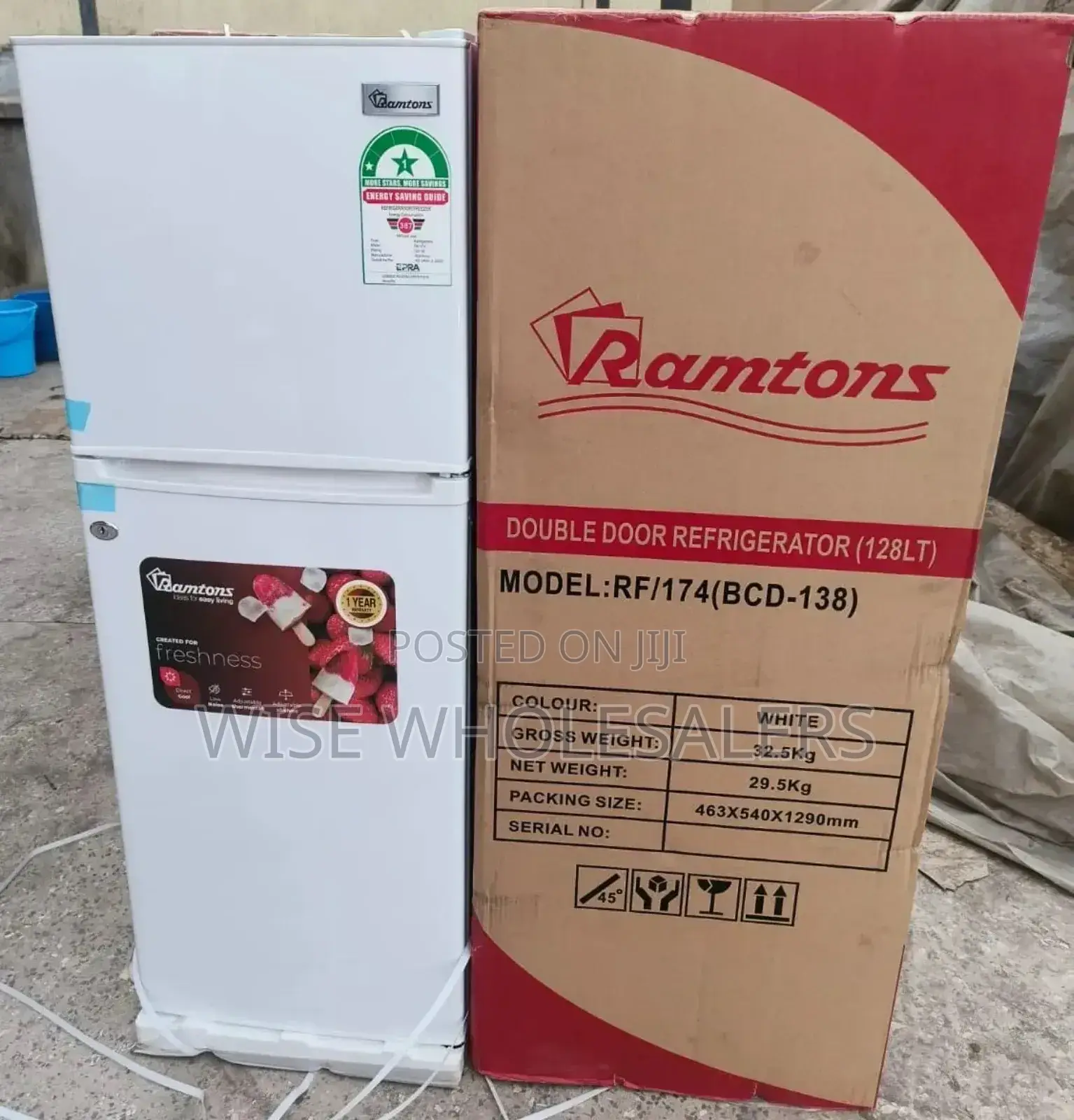 Ramtons Rf/174 - 2 Door Direct Cool Fridge - 128 Litres ..