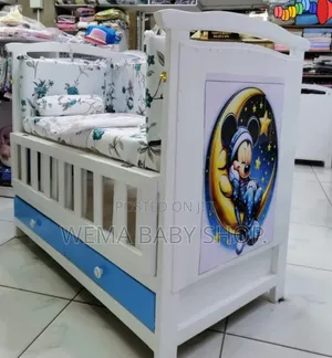 Baby Cot Package Set (Baby Cot+ Bumpers+M/Net+Mattress)