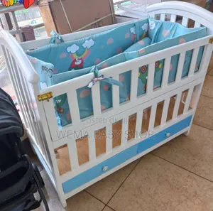 Baby Cot Package Set (Baby Cot+ Bumpers+M/Net+Mattress)