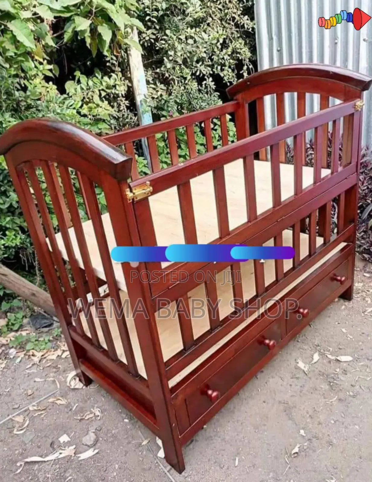 Baby Cot Package Set (Baby Cot+ Bumpers+M/Net+Mattress)