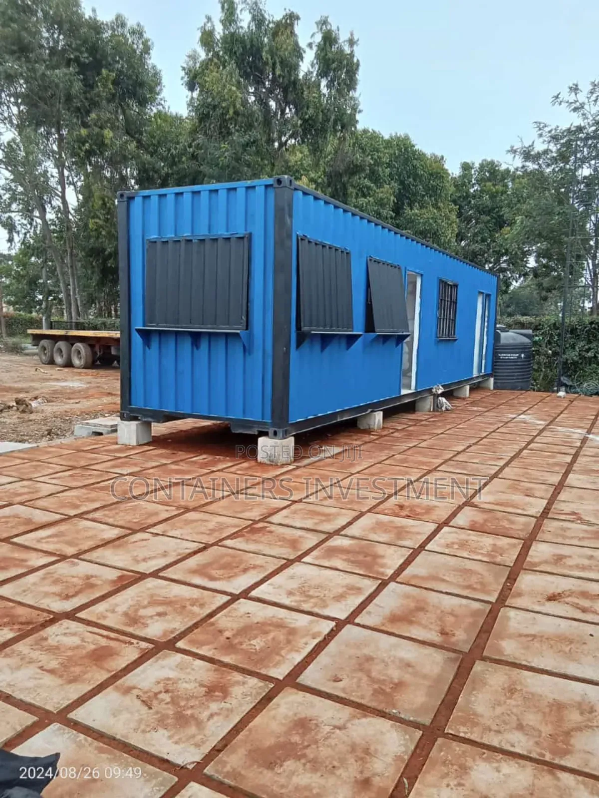 Container Fabrication Into Office- Clean and Sleek.