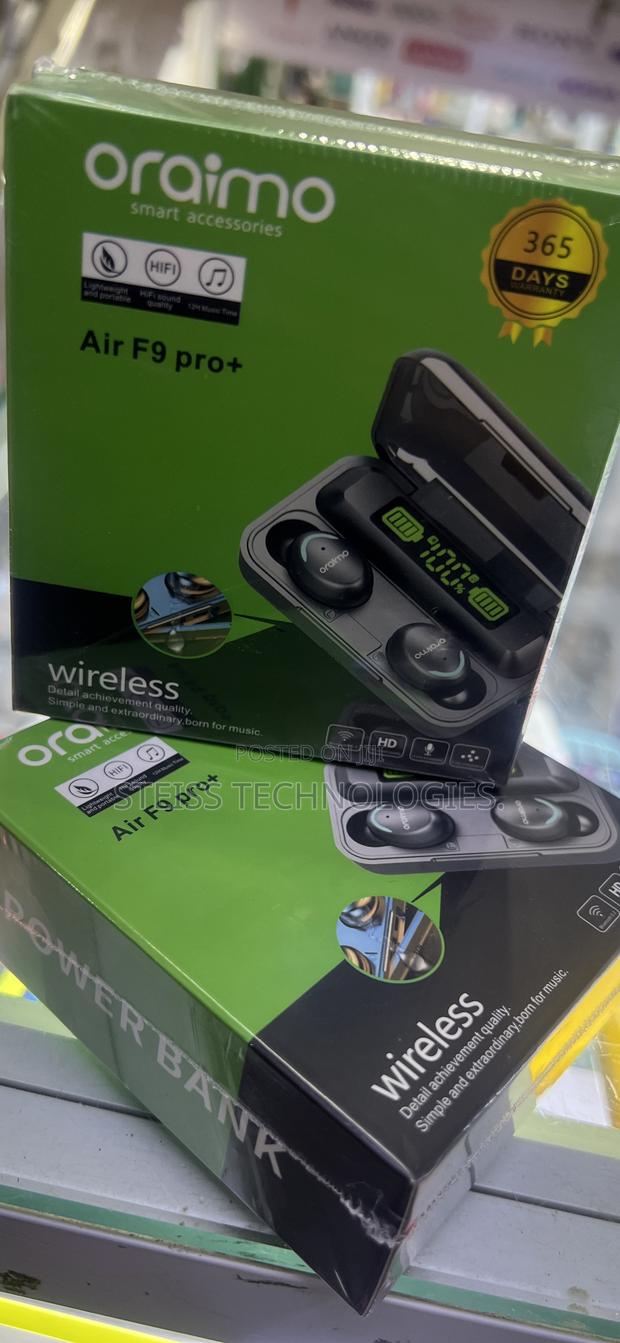 Oraimo F9 Pro + Wireless Buds.