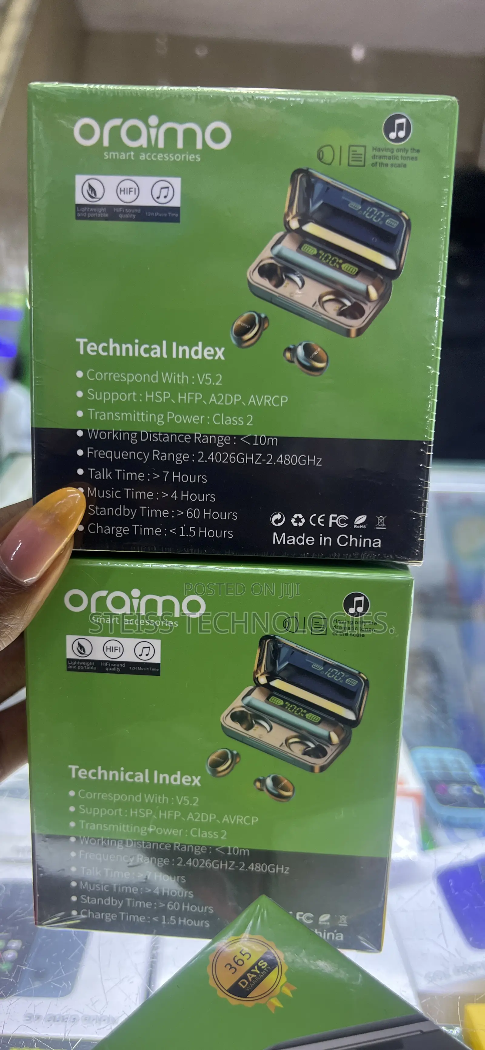 Oraimo F9 Pro + Wireless Buds.