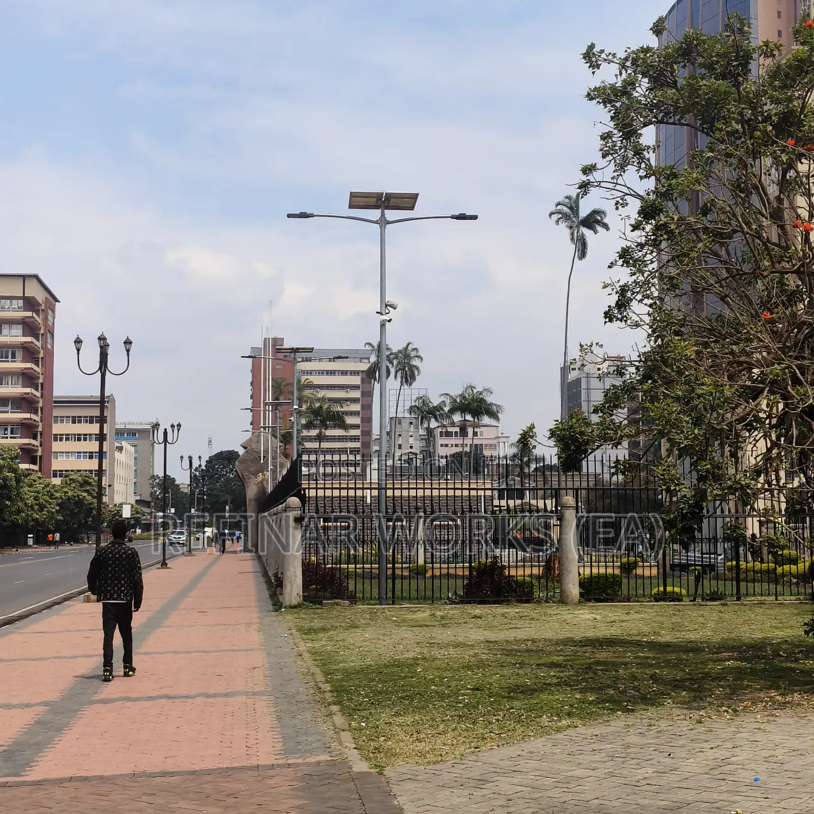 Double Arm Hot-Dip Galvanized Highway/Street Light Pole
