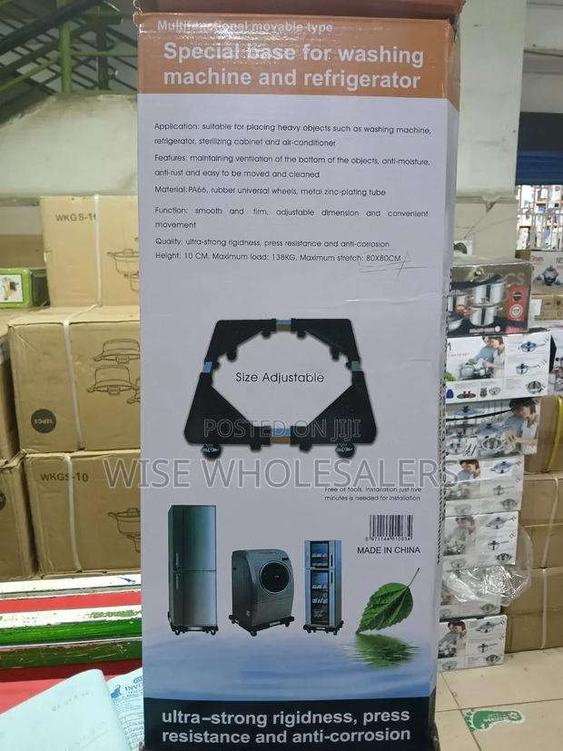 Adjustable Movable Fridge/Washing Machine Stand/Base