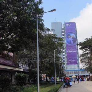 8M Hot-Dip Galvanized Outdoor Street Light Poles