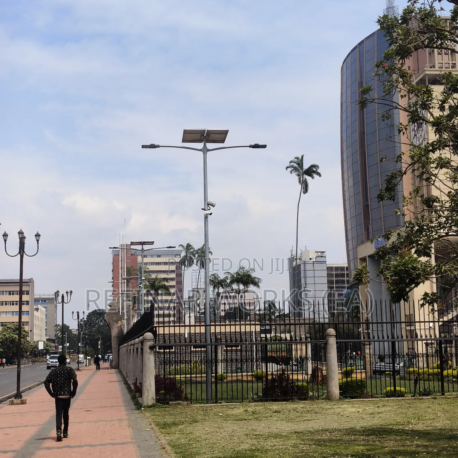 8M Hot-Dip Galvanized Outdoor Street Light Poles