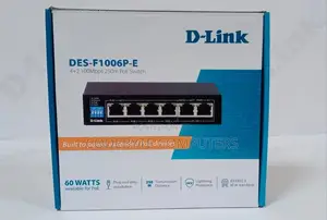 D-link 6-port Gigabit Poe Switch 4 Ports Poe- Dgs-f1006p