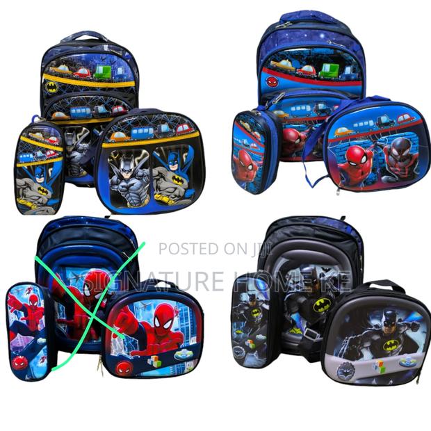 3 in 1 Cartoon Themed School Bag - thumbnail 2
