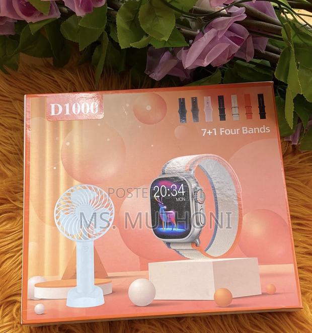 D1000 Smart Watch /Mini Fan Combo / Gift Set - thumbnail 3