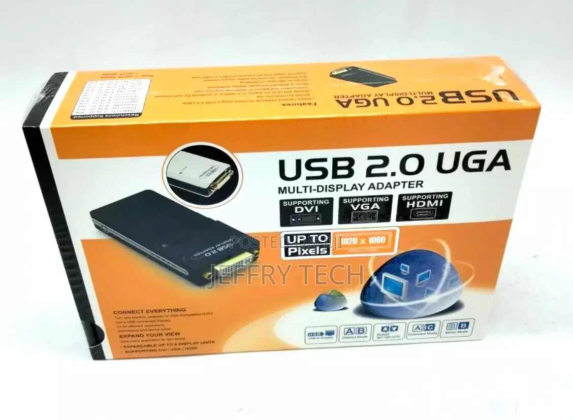 USB 2.0 UGA Multi-Display Adapter Supporting DVI+VGA+HDMI Ma
