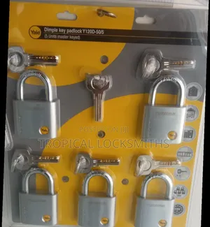 5 Yale Padlocks Master Keyed